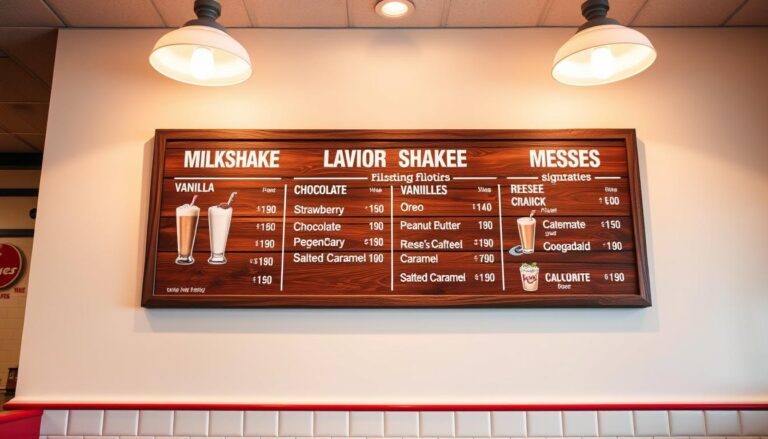 Five Guys Milkshake Menu