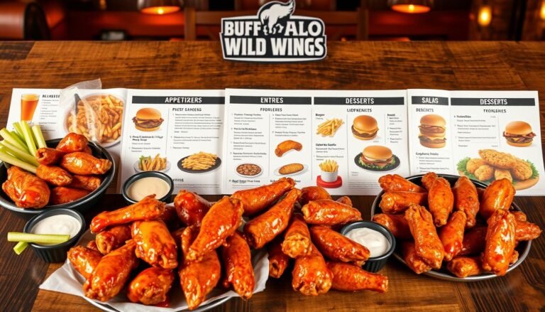 buffalo wild wings dinner menu