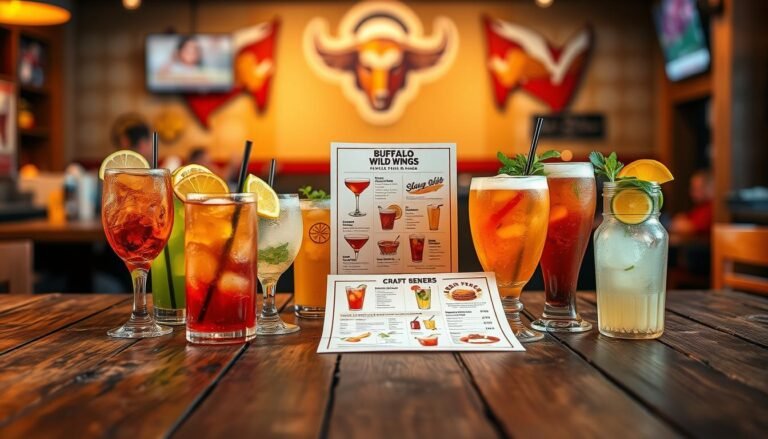 buffalo wild wings drink menu