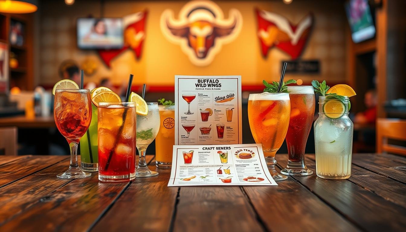 buffalo wild wings drink menu