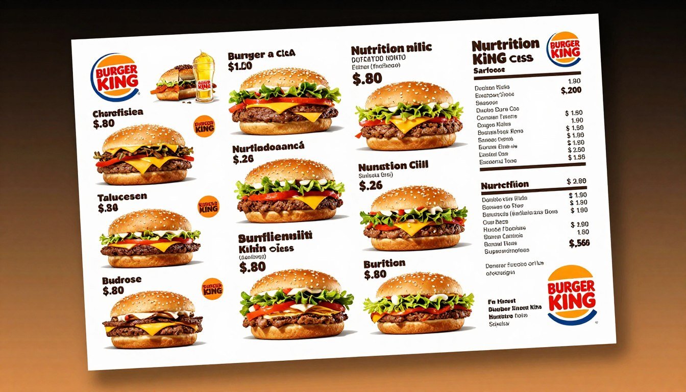 Burger King Menu Nutrition