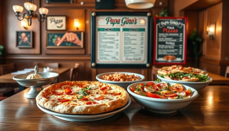 papa gino's pizza menu